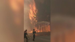 В Амурской области едва не сгорел город Циолковский, остановить пламя удалось у жилых домов