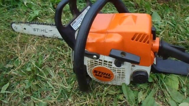 Обзор оригинальной бензопилы Stihl ms 180. смотреть онлайн