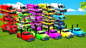 Машинки летают и прыгают! Развивающие мультики Машины помощники. Мультфильмы про машинки