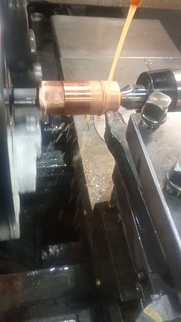 Обработка меди #machine #lathe #cnclathemachine #automobile #lathemachine #welding #ma