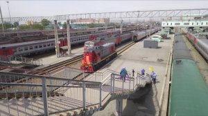 ТЭМ18ДМ-409 отцепился от поезда №125 Новосибирск-Тюмень