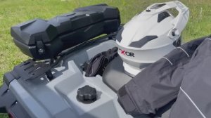 Установка заднего кофра на кронштейн без декоративной накладки багажника STELS GUEPARD