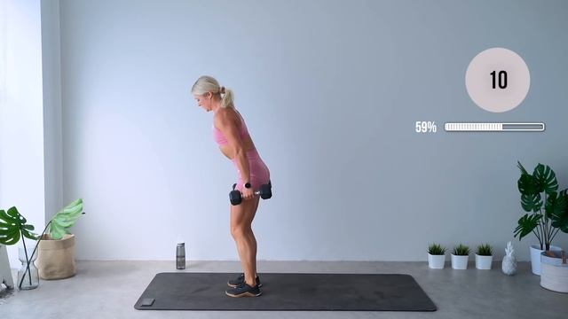 growingannanas 45 MIN KILLER HIIT with weights - Full Body, NO REPEAT - Time to Sweat, Burn Cal