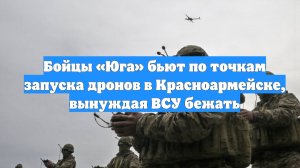 Бойцы «Юга» бьют по точкам запуска дронов в Красноармейске, вынуждая ВСУ бежать