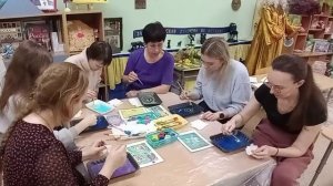 Мастер класс для родителей Рисование в технике Эбру Фатахова Э.А.