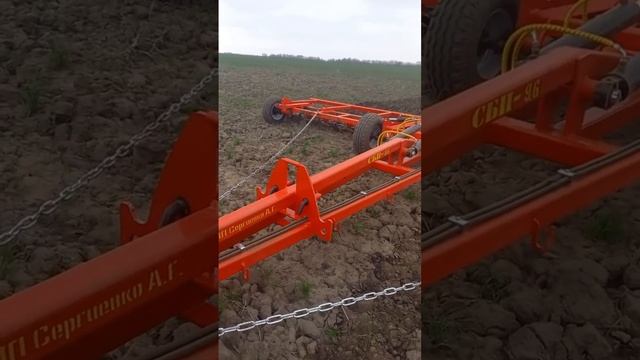 Сцепка борон СБП-9,6 - работа по мягкой и твердой почве! смотреть онлайн