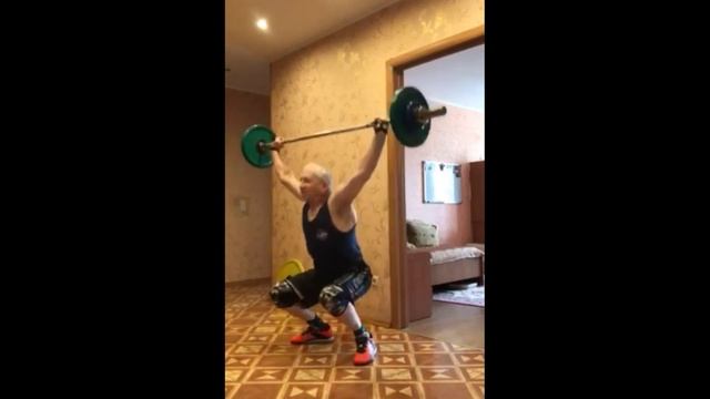 Рывок из паха  присед 65