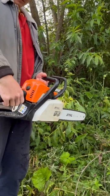 STIHL - MS 180 запуск смотреть онлайн