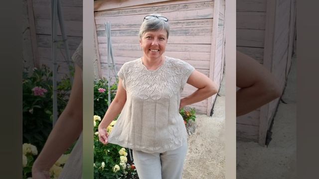 Ажурная кокетка спицами: сложный, но красивый проект д смотреть онлайн