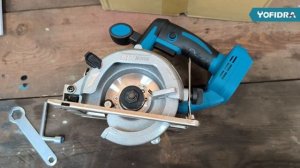 Удобная циркулярная пила аккумуляторная Yofidra 10800 об/м.