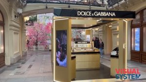 Dolce&Gabbana ГУМ. Светодиодный Led экран. Visual System (видеоэкран, экран, лед, медиаэкран )