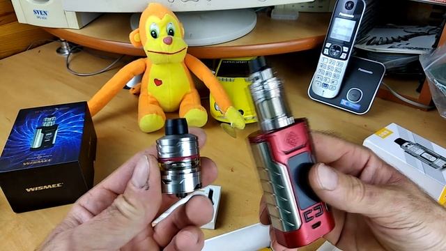 Вейп WISMEC FJ200 и танк испаритель OBS Engine RTA с aliexpress. Бросаю курить, начинаю парить.