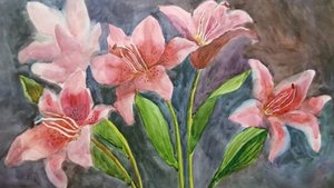 Мастер-класс по акварельной живописи "Цветы акварелью"