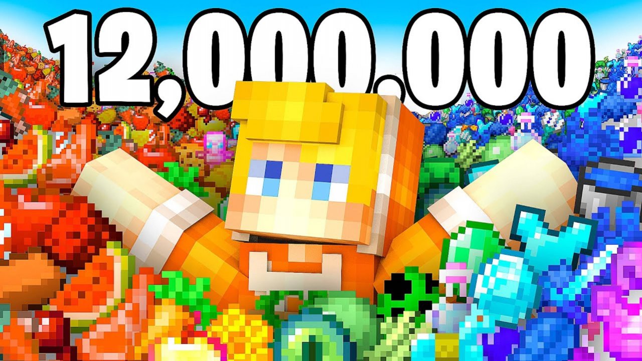 ТУМКА : Я Собрал 12,000,000 ПРЕДМЕТОВ за 24 ЧАСА в Майнкрафт… ТУМКА