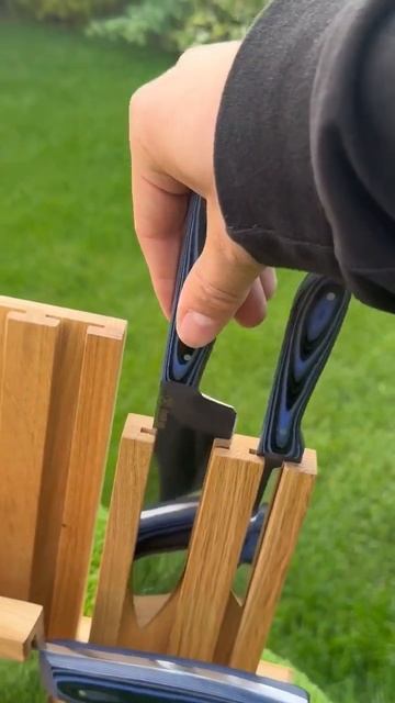 Кухонный набор из 6-ти предметов на подставке (сталь n690 смотреть онлайн