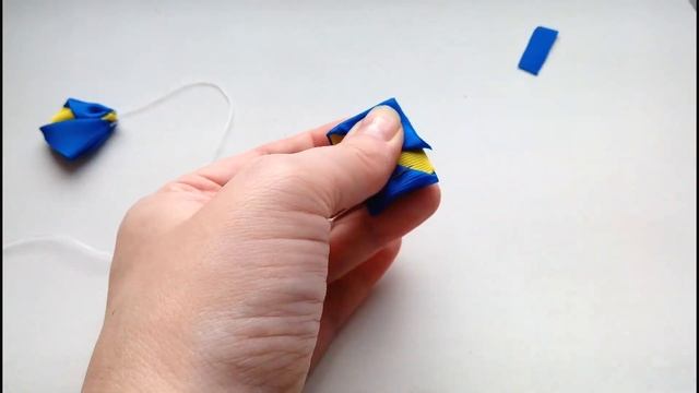 Бантики из репсовых лент МК Канзаши смотреть онлайн