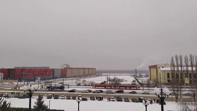 Панорама с лестницы на Мамаев курган в сторону Волгог? смотреть онлайн