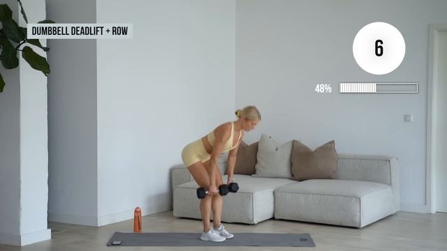 growingannanas 40 MIN KILLER HIIT & CORE Workout - With Weights - Full Body and Abs at Home Dum