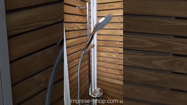 Душова штанга стійка L-90см набір з лійкою IMPRESE NETKA 9014003 д смотреть онлайн