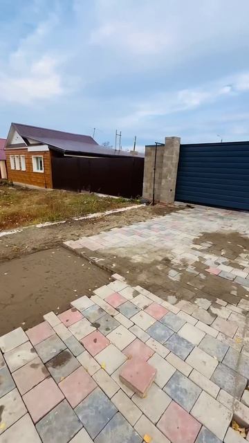 Уложил 120 кв.м брусчатки своими руками без техники #бру смотреть онлайн
