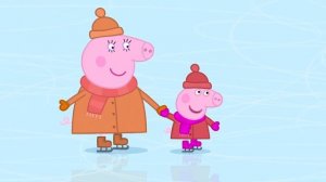 Свинка Пеппа Катание на коньках