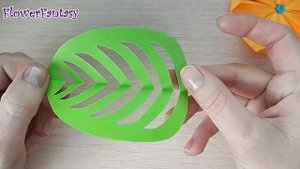 Как ПРОСТО сделать ЛИСТЬЯ ИЗ БУМАГИ/ поделки diy