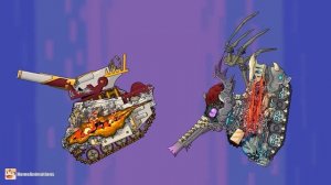 HomeAnimations – Мультики про танки  ПОТЕРЯННАЯ ИСТОРИЯ МОНСТРОВ ： Неожиданный союз !
