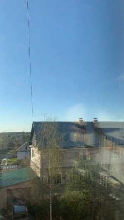 The weather outside the window in our village: отличная погода