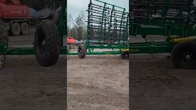 Отгрузка борон зубовых БЗ-11, в два хозяйства... смотреть онлайн