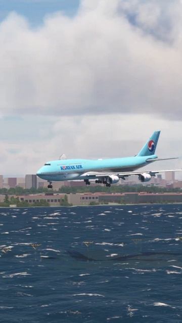 Korean Air Boeing 747 Плавная посадка в аэропорту Свободы MFS2020 #s смотреть онлайн