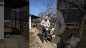 Какая компрессия у новой бензопилы.#stihl #бензопила #сра