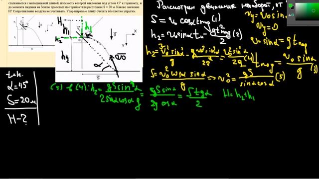 С некоторой высоты Н свободно падает стальной шарик. Ч смотреть онлайн