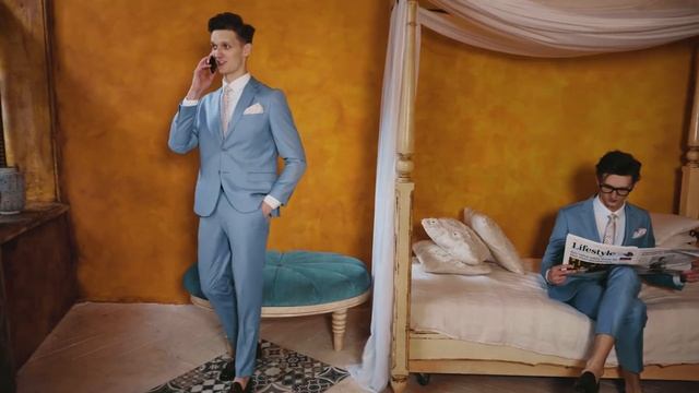 Голубий костюм. Прокат чоловічих костюмів Yarmich Rent смотреть онлайн