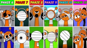 Все Этапы От 6-Й До 15-Й, Но Старая Живая Фаза ПРОТИВ Новой Живой Фазы В Incredibox Sprunki