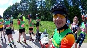 Контрольная тренировка на лыжероллерах в г. Плёс.