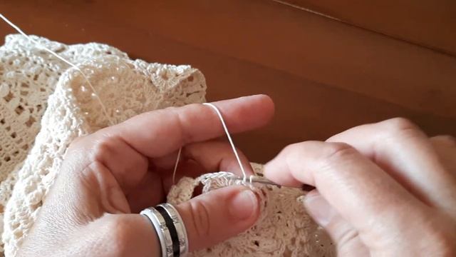 Сарафан крючком. Обвязка больших квадратов. смотреть онлайн