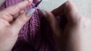 Простой узор для снуда/Снуд спицами для начинающих #вя