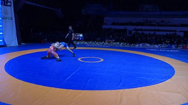 ВОЛЬНАЯ БОРЬБА. Чемпионат Кыргызстана-2025. 57 кг 1\16 Баям? смотреть онлайн