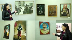 Работы художника Константина Кудимова на выставке Защитники Отечества в Михайловском выставочном зал