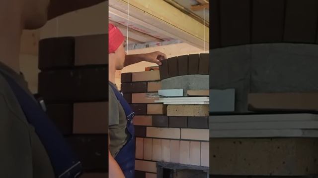 арка печурки #каминсвоимируками #печь #стройка #работа смотреть онлайн