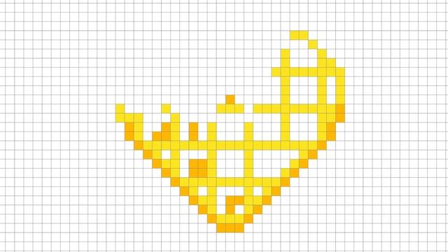 Как Нарисовать Вафельку Сердечко По Клеточкам  Waffle  p