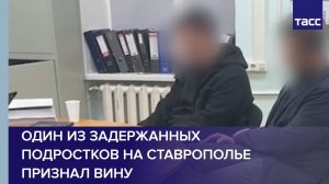 Один из задержанных подростков на Ставрополье признал вину