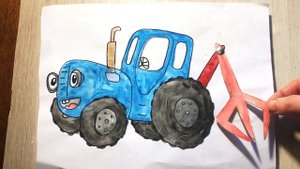 Что ты делал Синий Трактор? Синий Трактор Погрузчик де