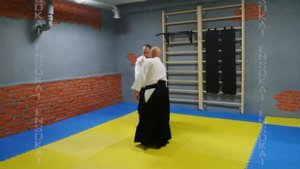 Желтый пояс 5 кю гяку ханми удэкиминагэ