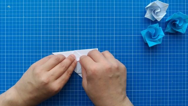 Испанская роза из бумаги. Оригами цветы / Spanish Rose Paper Origa