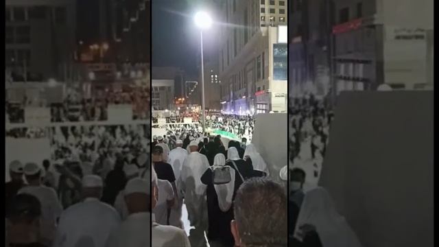 Куптан намазынан тарап жаткан жамагат. (УМРА 02.12.2021) смотреть онлайн