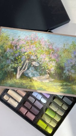 Рисуем сирень пастелью с Клодом Моне #живопись #импрессионизм #урокрисования