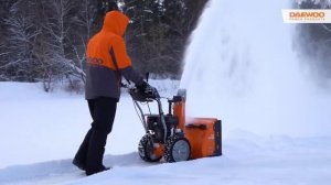 Тест драйв  компактный снегоуборщик DAEWOO DAST 7565