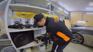 BMW 5-Series F10 2014г. Апгрейд штатной аудиосистемы на процессорную с заменой акустики.