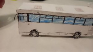 (бумажный Автобус) ЛиАЗ-5293.53 из бумаги
